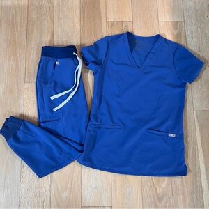 FIGS Denim Scrub Set- XXS